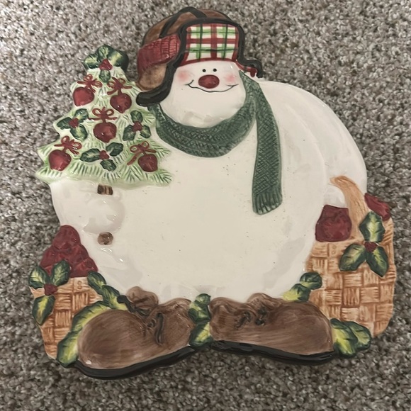 Fits & Floyd Vinrage Appletree Snowman, EUC, Orignal Packaging - Picture 1 of 6
